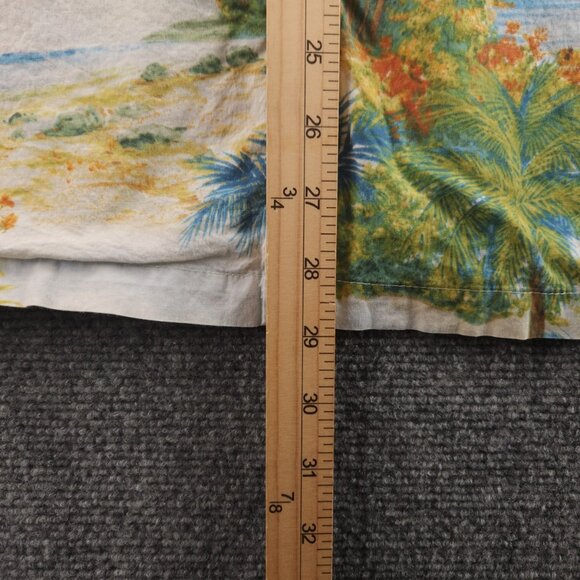 Tori Richard Beach Scene Print Hawaii Large Short Sleeve Colorful Cotton USA - Picture 11 of 16